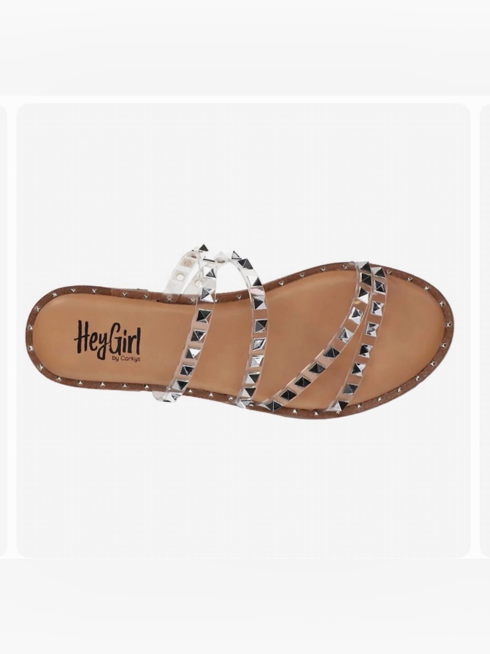 Hey Girl by Corky’s Beach Please Studded Sandals, size 7, EUC